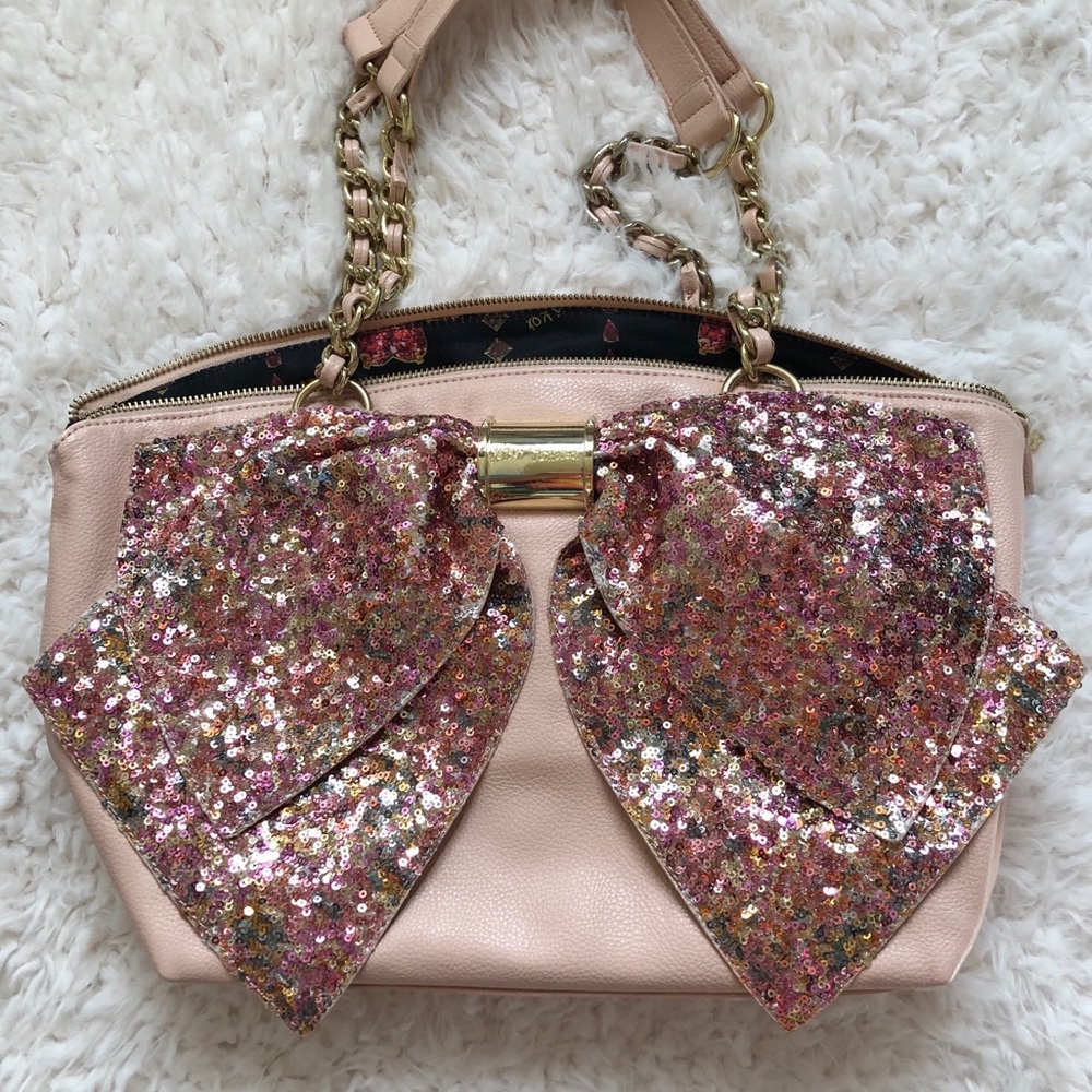 BJ Sequin Bow Purse